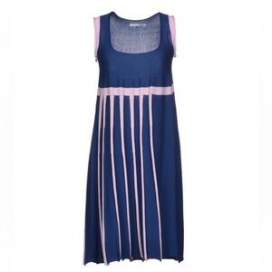 Oblique knit dress